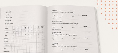The Golf Book scorecard spread